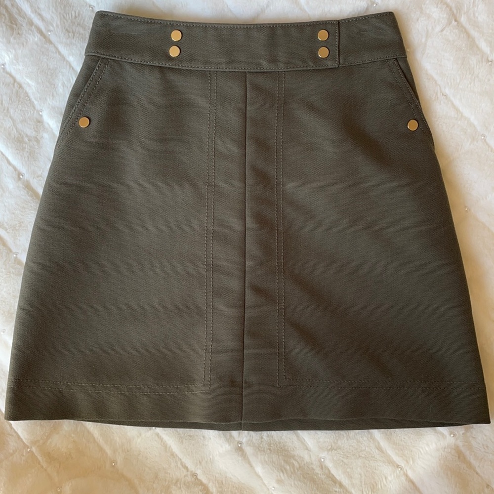 H&M Green pencil mini skirt